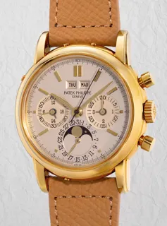 Patek Philippe Perpetual Calendar Chronograph 3970 18k yellow gold Silver