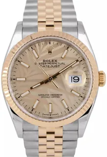 Rolex Datejust 36 126233-0037 Yellow gold and Stainless steel Champagne