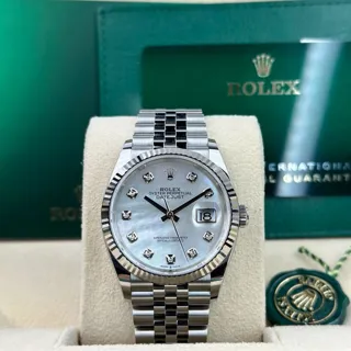 Rolex Datejust 36 126234-0019 White gold and Stainless steel White