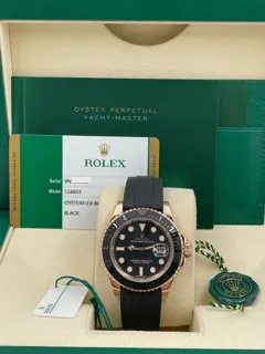 Rolex Yacht-Master 40 116655 18k rose gold Black