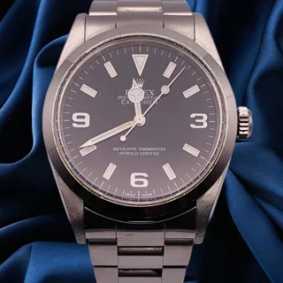 Rolex Explorer 14270 Stainless steel Black