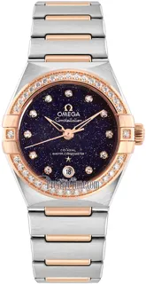 Omega Constellation 131.25.29.20.53.002 Rose gold and Stainless steel Dark blue aventurine