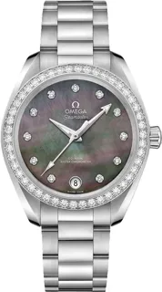 Omega Aqua Terra 220.15.34.20.57.001 Stainless steel Black Mother of Pearl