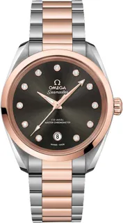 Omega Aqua Terra 220.20.38.20.56.001 Stainless Steel$18K Sednau2122 Gold Gray