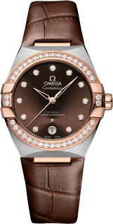 Omega Constellation 131.28.36.20.63.001 Rose gold and Stainless steel Brown