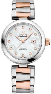 Omega De Ville 425.20.34.20.55.004 Stainless Steel$Rose Gold$White Ceramic Mother of Pearl