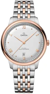 Omega De Ville 434.20.40.20.02.001 Stainless Steel$18kt Sedna (rose) gold Silver