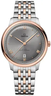 Omega De Ville 434.20.40.20.06.001 Stainless Steel$18kt Sedna (rose) gold Gray