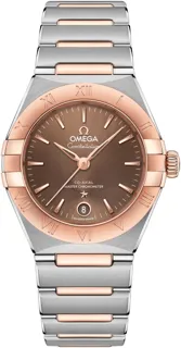 Omega Constellation 131.20.29.20.13.001 18kt sedna gold$stainless steel Brown