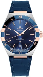 Omega Constellation 131.23.41.21.03.001 41mm Stainless Steel$18kt Sedna rose gold Blue