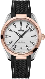 Omega Aqua Terra 220.22.41.21.02.001 Stainless Steel$18kt Rose Gold Silver