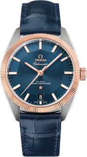 Omega Globemaster 130.23.39.21.03.001 Stainless Steel$18kt Sedna (Rose) Gold Blue