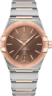 Omega Constellation 131.20.39.20.13.001 Rose gold and Stainless steel brown