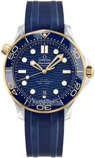 Omega Seamaster Diver 300M 210.22.42.20.03.001 Yellow gold Blue