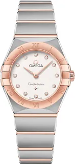 Omega Constellation 131.20.25.60.52.001 stainless steel$rose gold silver