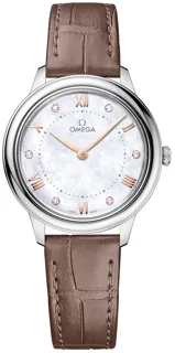 Omega De Ville 434.13.30.60.55.001 Stainless steel White