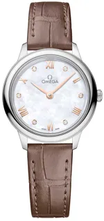 Omega De Ville 434.13.28.60.55.001 Stainless steel White