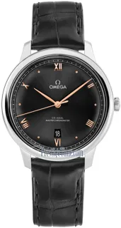 Omega De Ville 434.13.40.20.01.001 Stainless steel Black