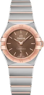 Omega Constellation 131.20.25.60.13.001 Rose gold and Stainless steel Brown