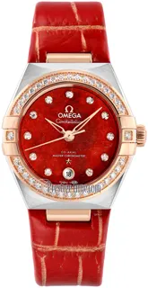 Omega Constellation 131.28.29.20.99.002 18kt sedna gold$stainless steel Red