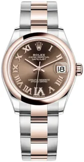 Rolex Datejust 31 278241 Rose gold and Stainless steel Brown