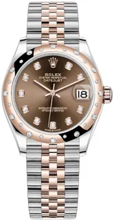 Rolex Datejust 31 278341RBR Rose gold and Stainless steel Brown