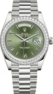 Rolex Day-Date 40 228349RBR 18k white gold Olive Green