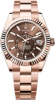 Rolex Sky-Dweller 336935 42mm Everose gold Brown