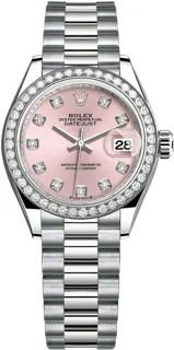 Rolex Lady-Datejust 279139RBR 18k white gold Pink