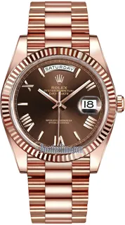 Rolex Day-Date 40 228235 Everose gold Brown