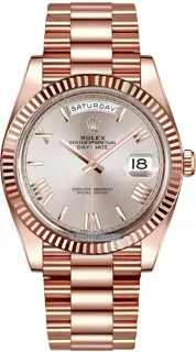 Rolex Day-Date 40 228235 Everose gold Gray