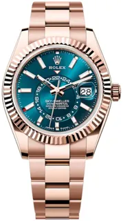 Rolex Sky-Dweller 336935 42mm Everose gold Blue Green