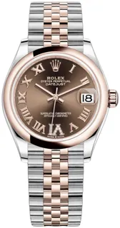 Rolex Datejust 31 278241 Rose gold and Stainless steel Brown