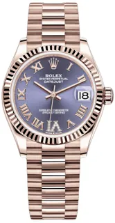 Rolex Datejust 31 278275 Everose gold Aubergine$Purple