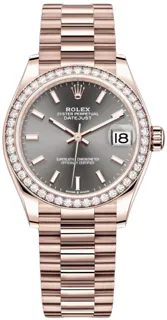 Rolex Datejust 31 278285RBR 31mm Everose gold Gray