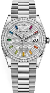 Rolex Day-Date 36 128349RBR 18k white gold Diamonds