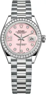 Rolex Lady-Datejust 279139RBR 18k white gold Pink