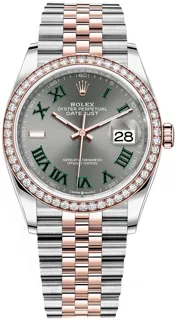 Rolex Datejust 36 126281RBR Rose gold and Stainless steel Gray