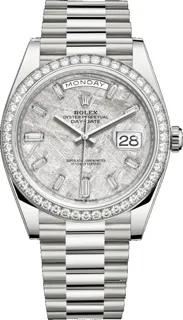 Rolex Day-Date 40 228349RBR White gold Gray