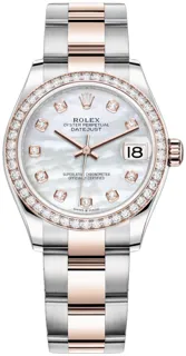 Rolex Datejust 31 278381RBR Rose gold and Stainless steel White