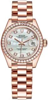 Rolex Lady-Datejust 279135RBR Everose gold White