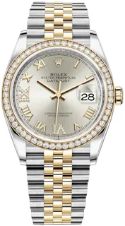 Rolex Datejust 36 126283RBR Yellow gold and Stainless steel Silver