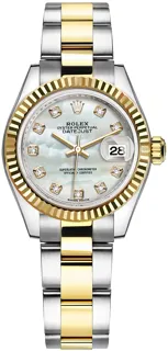 Rolex Lady-Datejust 279173 28mm Yellow gold and Stainless steel White