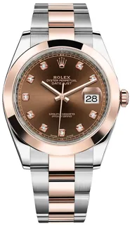 Rolex Datejust 41 126301 Rose gold and Stainless steel Brown