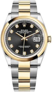 Rolex Datejust 36 126203 Yellow gold and Stainless steel Black