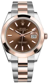 Rolex Datejust 41 126301 Rose gold and Stainless steel Brown