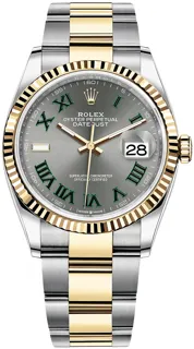 Rolex Datejust 36 126233 36mm Yellow gold and Stainless steel Gray