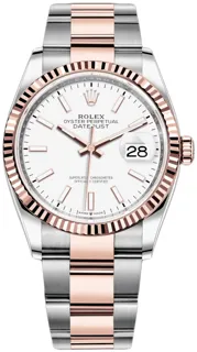 Rolex Datejust 36 126231 36mm Rose gold and Stainless steel White