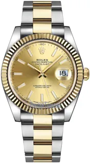 Rolex Datejust 41 126333 Yellow gold and Stainless steel Champagne