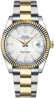 Rolex Datejust 41 126333 Yellow gold and Stainless steel White